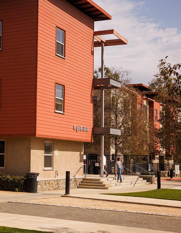 Outside view of the Claremont Colleges Apartments